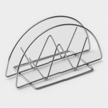 Салфетница ДОЛЯНА Корона, 13х6х7,5 см, хром, 3 штуик